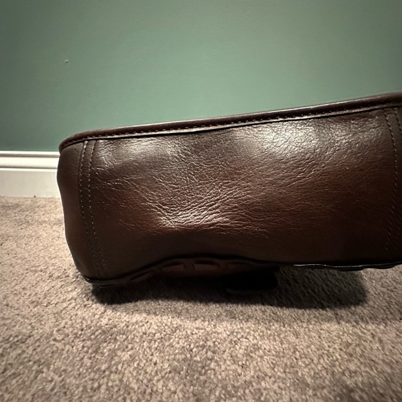 Coach Bleeker Tattersall Laced Strap Whiskey Leather like new - Picture 6 of 17